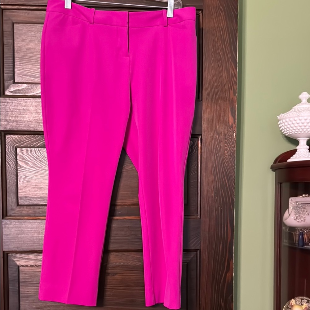 Worthington Pink Cropped Ankle Jumpsuit